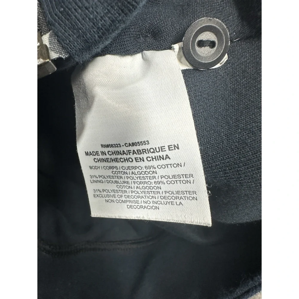 Nike Tech Fleece Cape Hoodie Womens Large Black Full Zip 684928-010